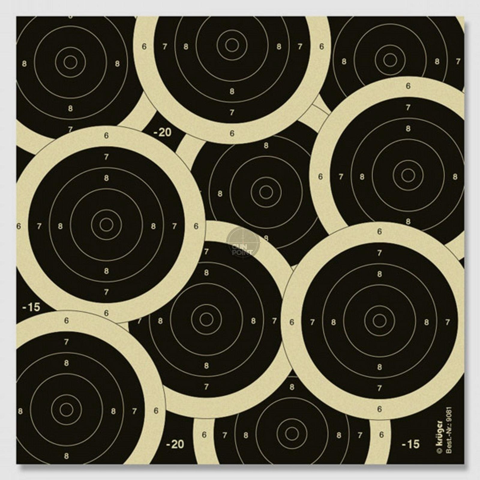 Luftpistolenscheibe Scheibensalat" 17 x 17 cm"