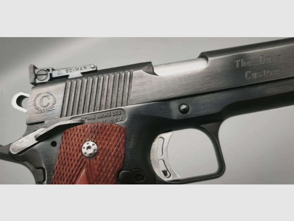 Caspian HiCap 1911 LongSlide 1911 "The Duke Custom" .45ACP "Ultimatch Bull .45Auto, image 16 sur 20