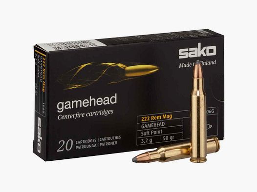 Sako .222 Rem. Mag. Gamehead SP 3.2g/50gr