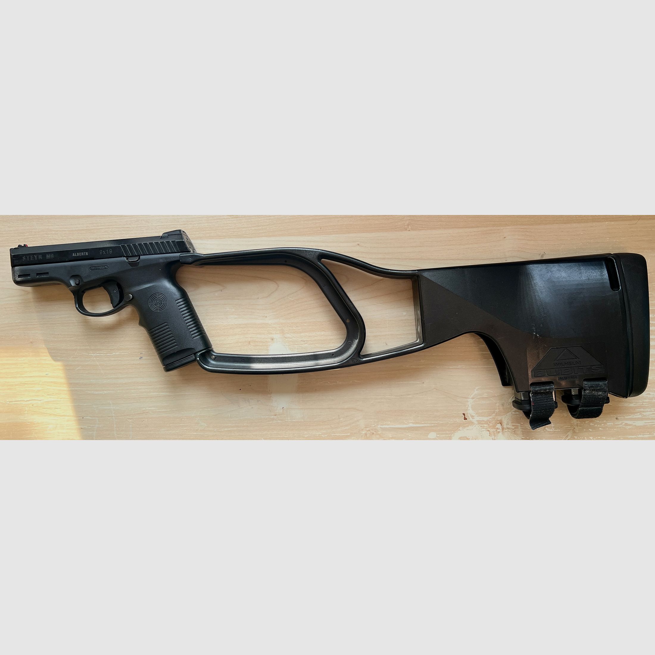 Original Wilhelm Bubits Anschlagschaft per Steyr M9 – rarità – pezzo da collezione – quasi non disponibile (Alternativa a CAA. Roni, KPOS, HERA; ODIN
