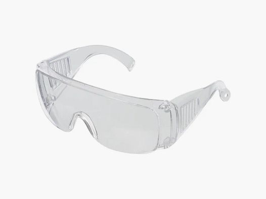 Gafas de protección de cristal claro con protección lateral y ranuras de ventilación
