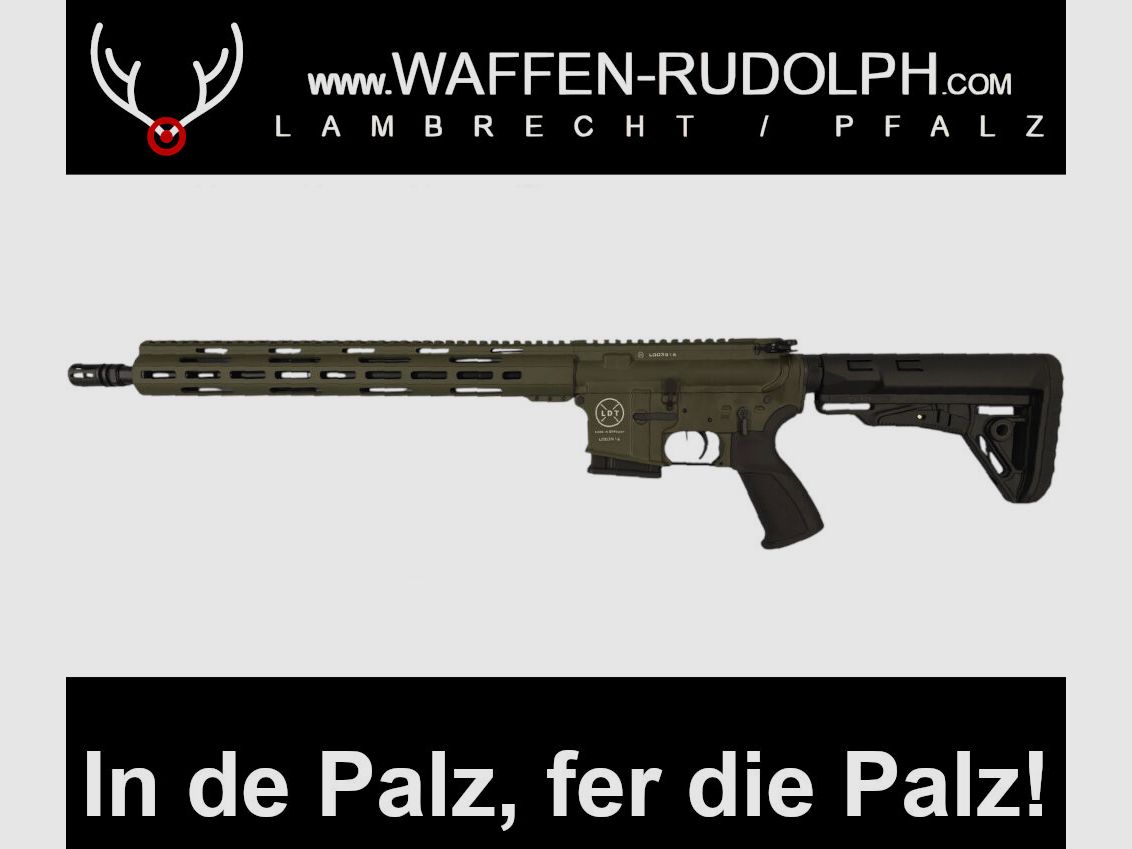 LUX DEF TEC LDT L5L OD GREEN con handguard lungo AR15 16,75" ASSOLUTO AFFARE da WAFFEN RUDOLPH... disponibile in PFALZ solo QUI!!!