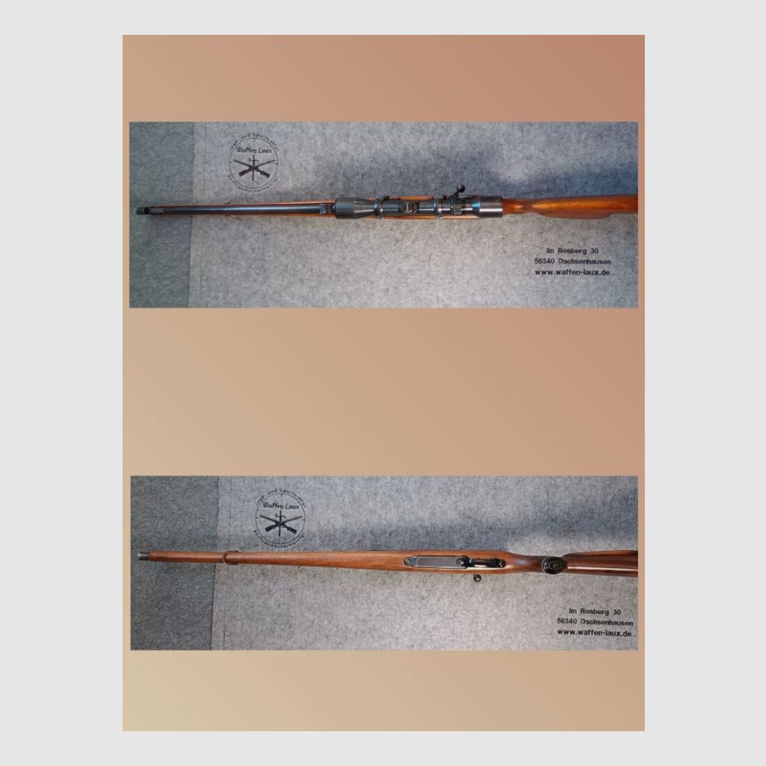 Krico Kriegeskorte Repetierstutzen mit ZF Hubertus 4fach Optik