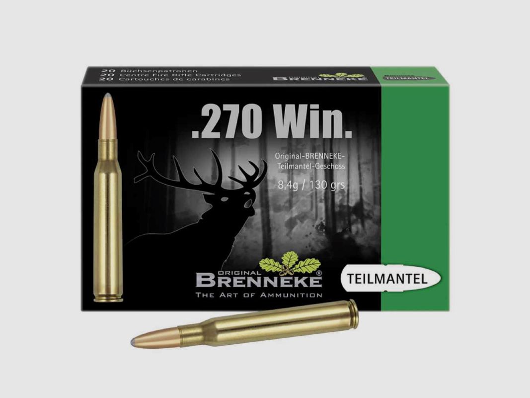 Brenneke .270 Win. 130GR TM 20 patronen