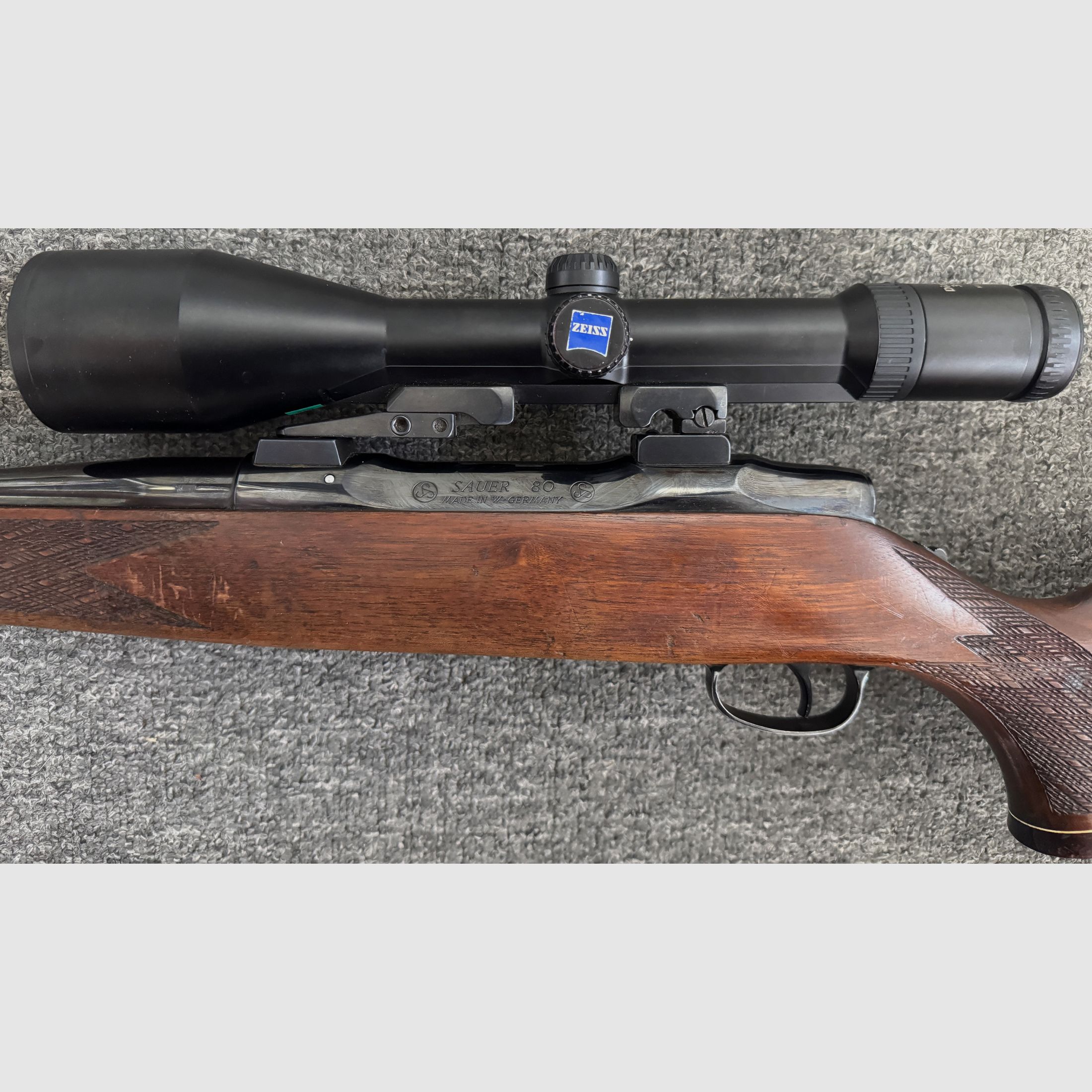 Sauer 80 met Zeiss 3-12x56 & Zeiss Z-Point, M14x1
