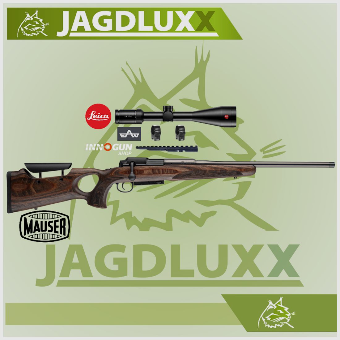 Mauser 25 Max set with Leica Amplus 6 2.5-15x56i