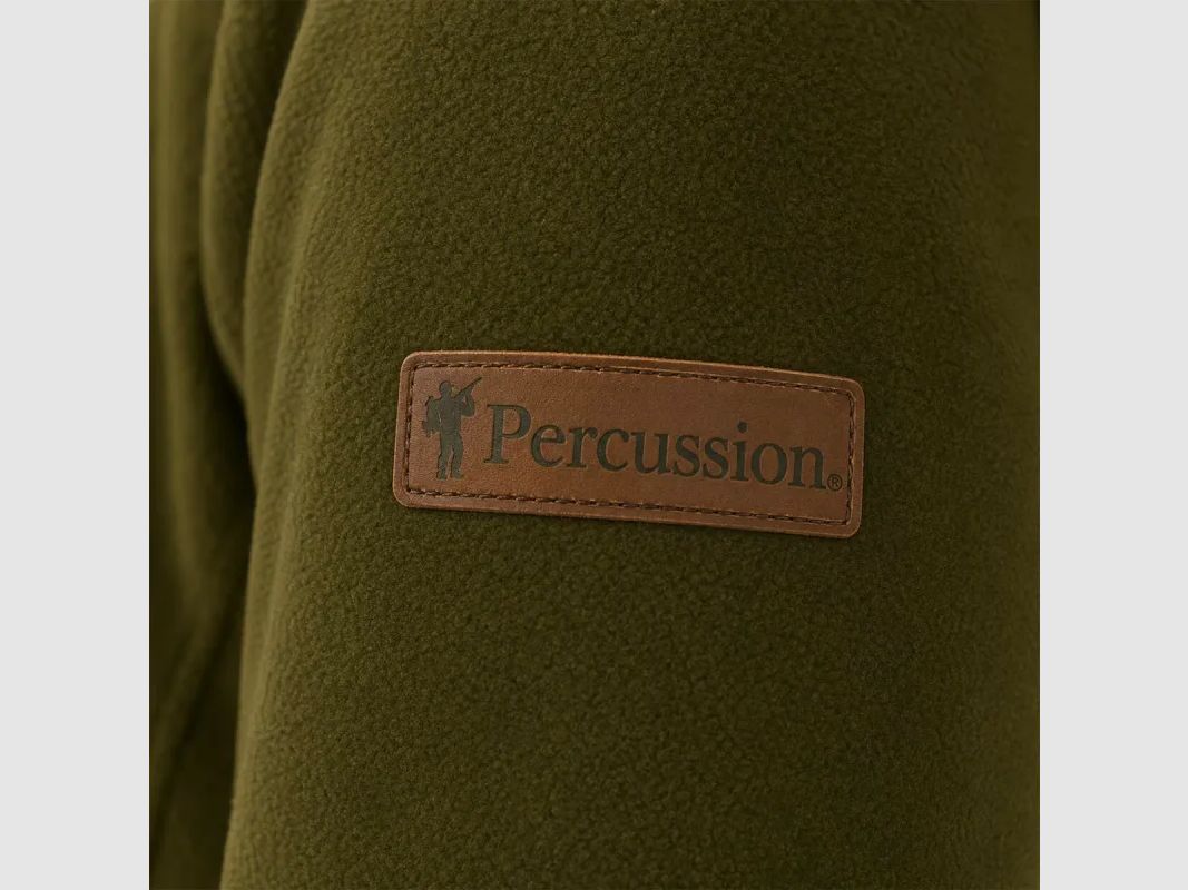 Fleecejacke mit Stickerei aus Polyester khaki braun Größe M bis 4XL, Bild 9 von 15