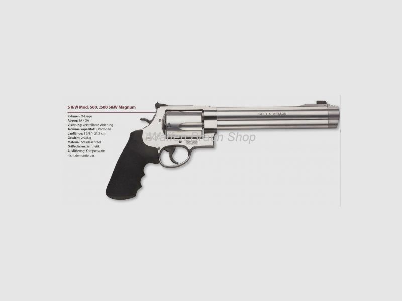 Smith & Wesson Mod 500 8 3/8 Zoll 500 S&W Mag