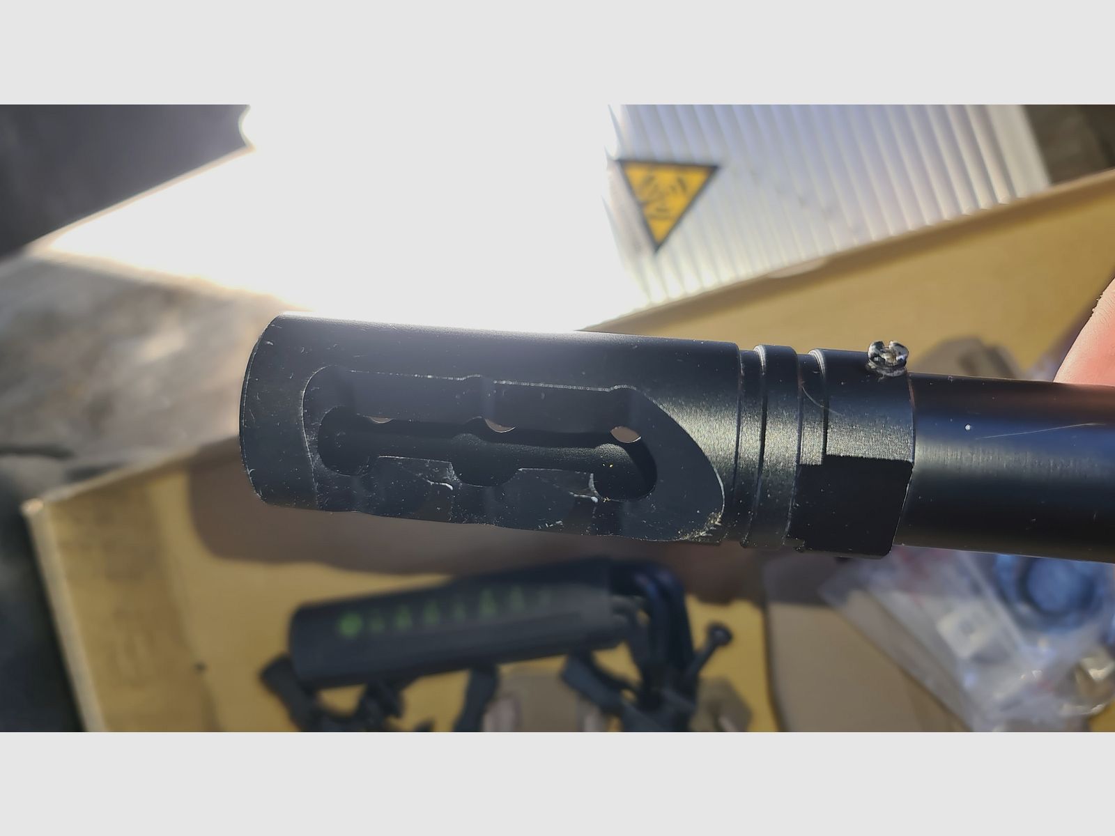 PAINTBALL FS FIRST STRIKE LAUF HAMMERHEAD EIN SCHUSS / 8 ZOLL / cal. 68 / ! BESCHREIBUNG LESEN !