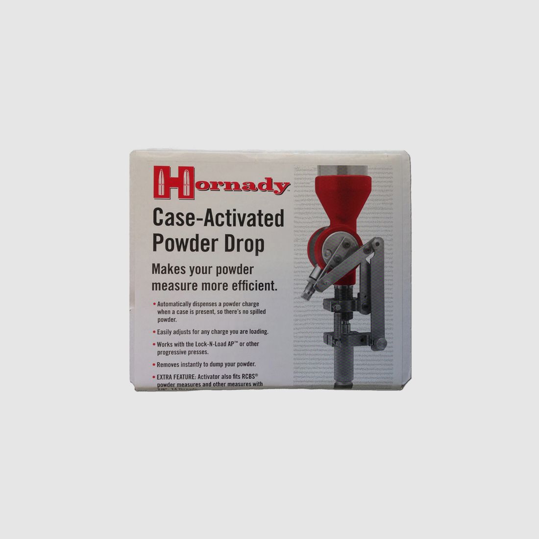 Hornady Case Activated Powder Drop / Hülsenaktiviertes Pulverfüllsystem