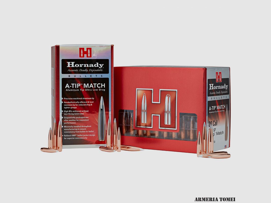 HORNADY – GESCHOSSE A-TIP MATCH 6.5MM (.264″) 153GR (100 STK), Bild 1 von 3