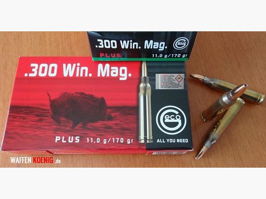 Geco	 80 GECO Plus Patronen: .300 Win.Mag. 11,0g / 170gr