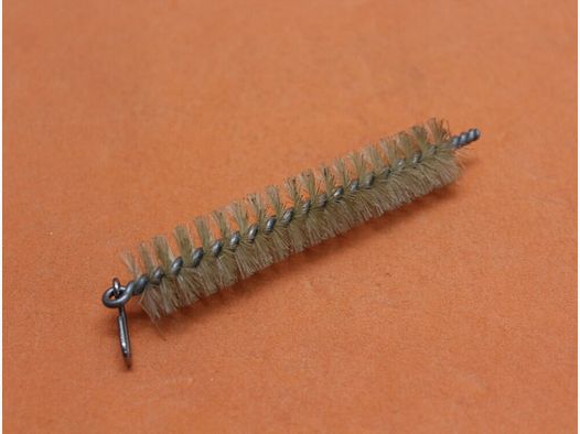 BUND SURPLUS Spazzola a setole 7,62mm Bundeswehr con gancio di filo per catena di pulizia/corda
