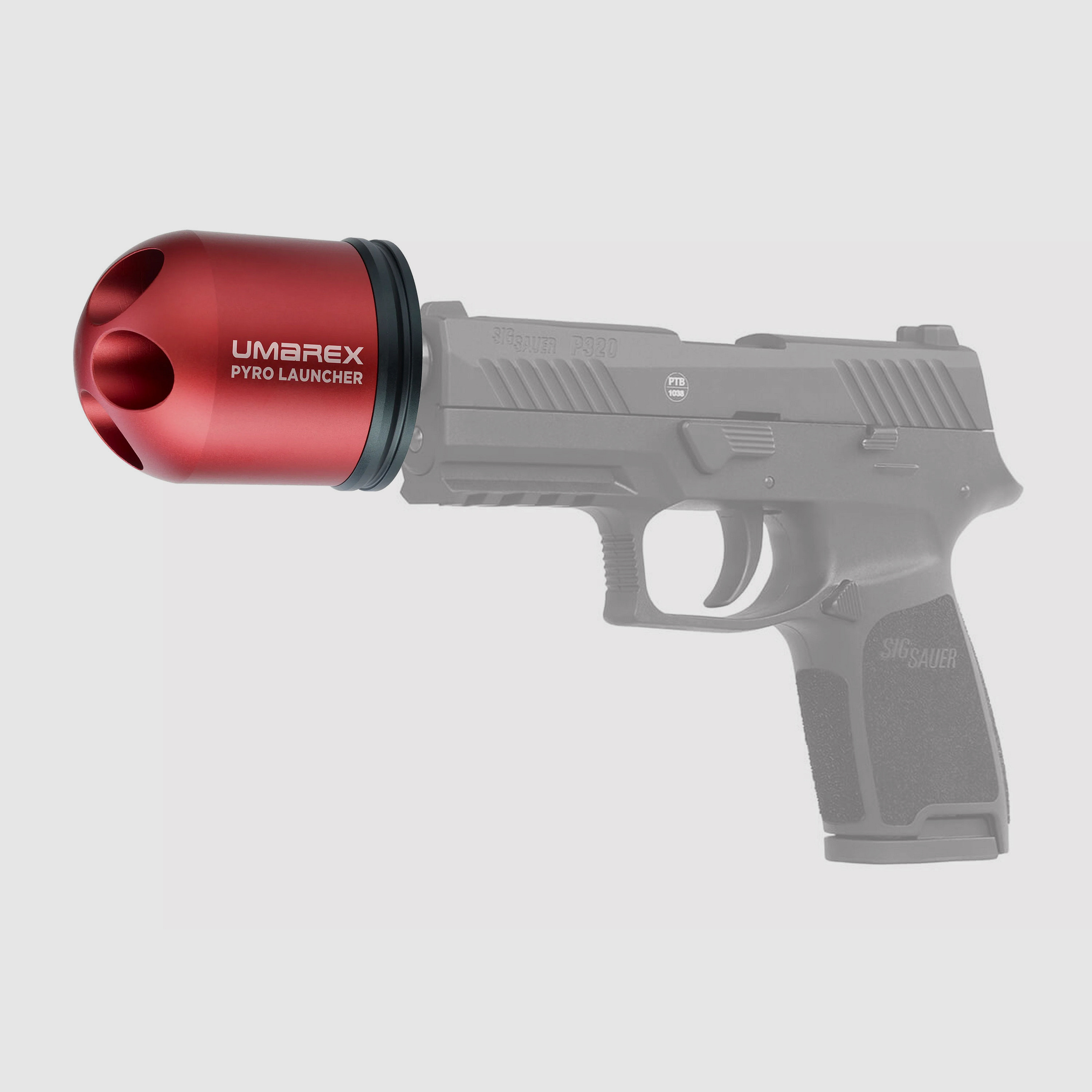 Umarex Pyro Launcher Meervoudige Afschietbekers Rood + Adapter - NIEUW