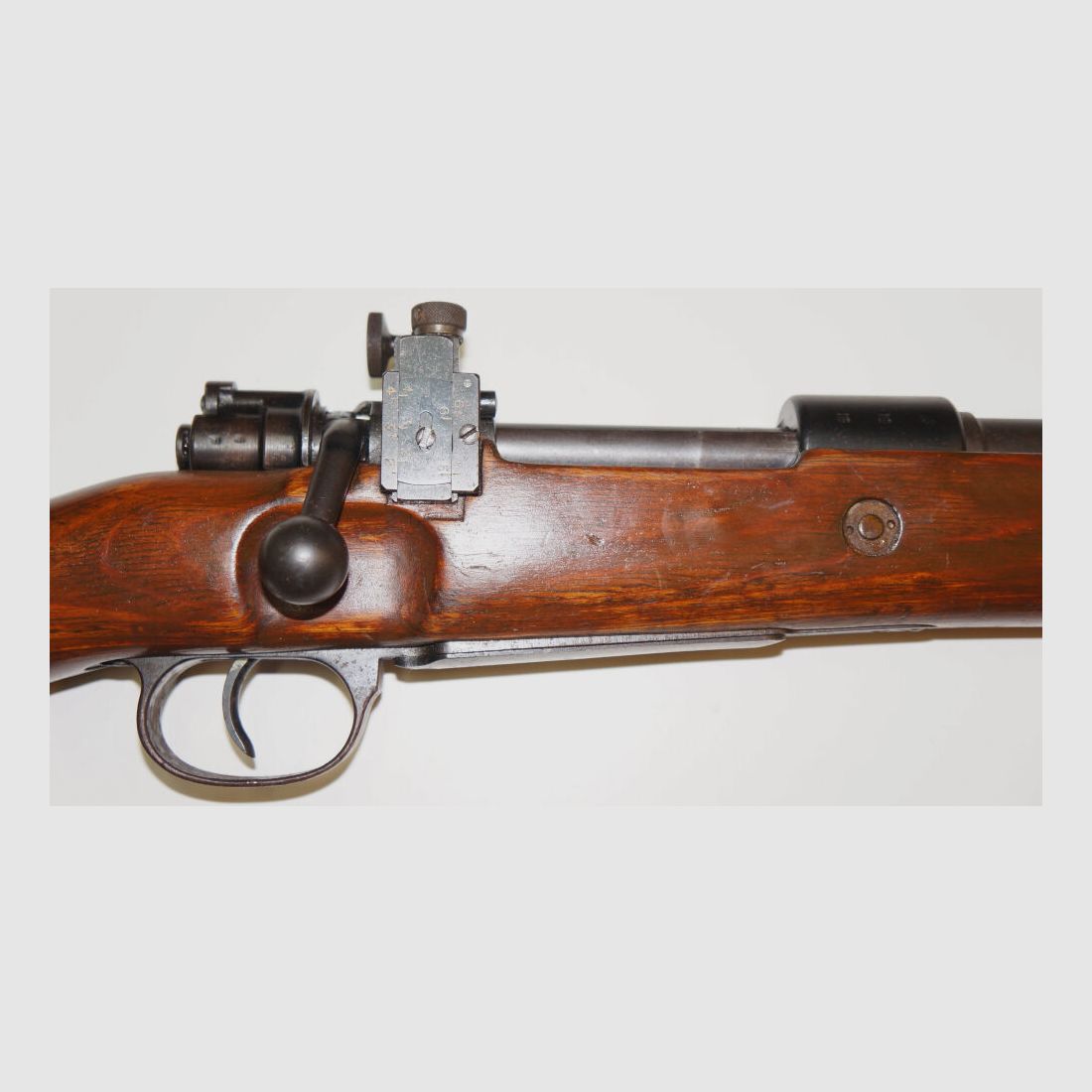 Fucile ripetitore Mauser Werke Oberndorf a.N., fucile da competizione byf42 Mauser K98k con canna da competizione lunga e diopter, tunnel anteriore 6,5x55SE