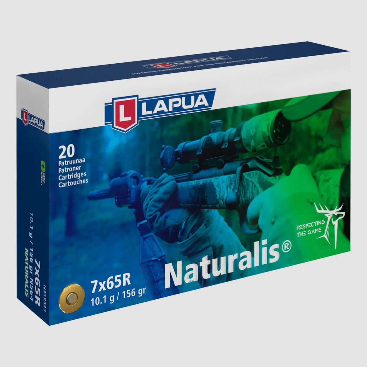 Lapua 7x65 R 156GR Naturalis 20 cartouches