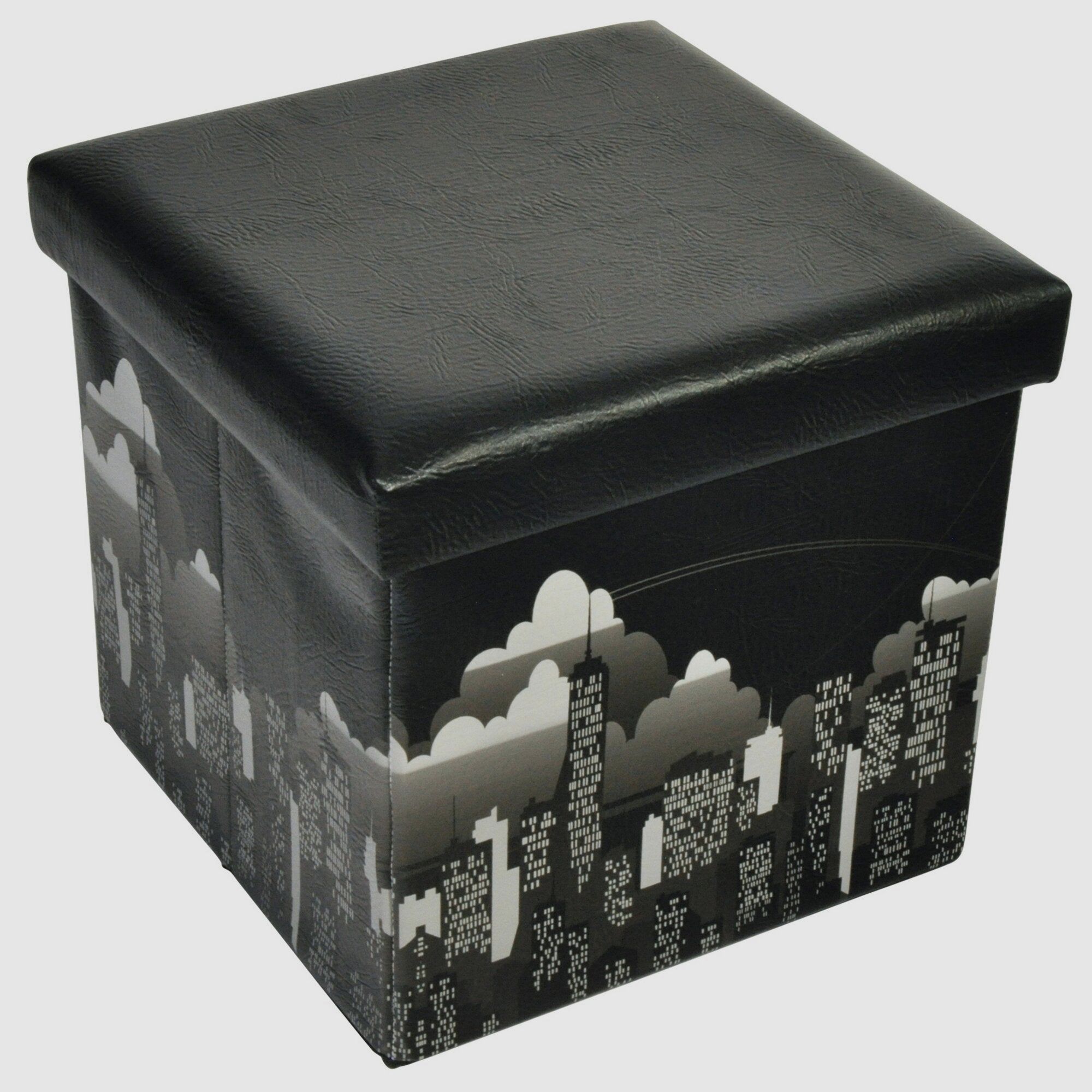 Scatola di stoccaggio/Pouf, New York, immagine 1 di 3