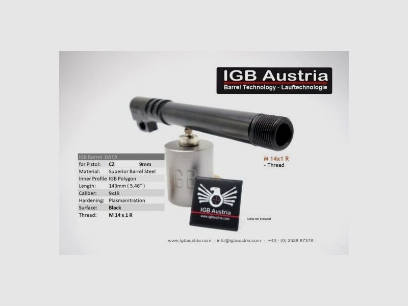 IGB Austria for CZ75/85 -5' threaded barrel