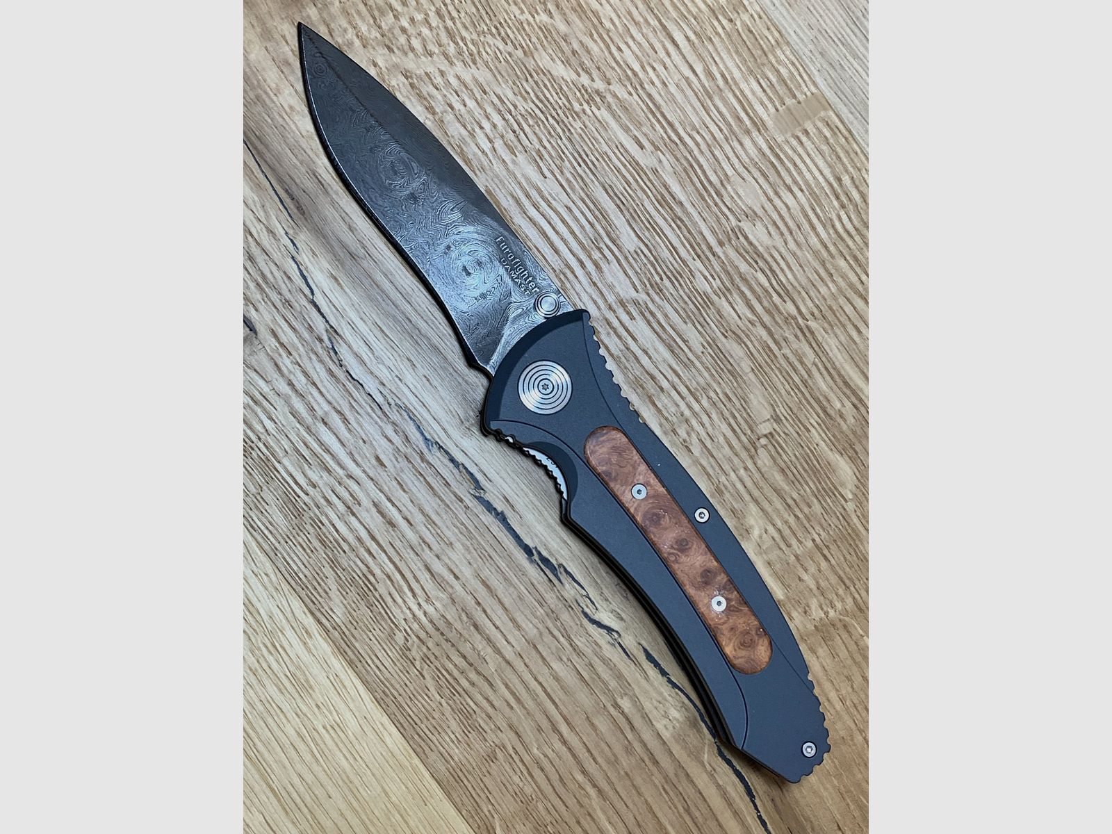 BÖKER DAMAST EUROFIGHTER TASCHENMESSER 