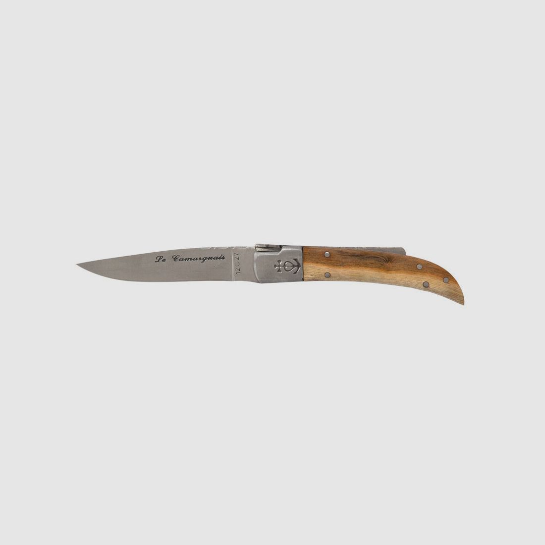 Messer Le Camarguais N°10 Trident Soude Griff Pistazie - CA10010