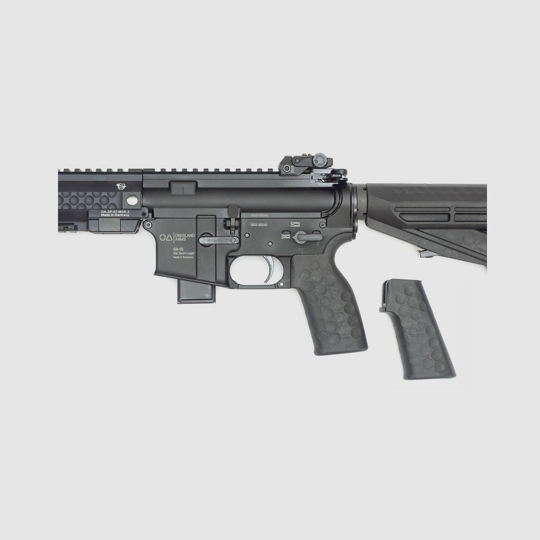 OA-15 PR M9 CORTO, cañón pesado de 12", guardamanos OA MSR de 9,5", seguro a ambos lados, culata OA M4-PR-M9-S