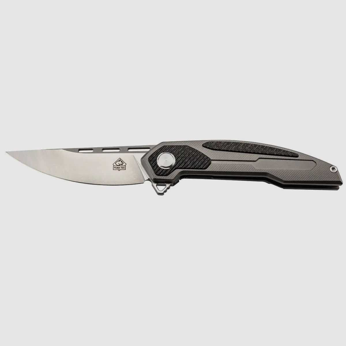Cuchillo Plegable PUMA TEC, Acabado Bicolor, con Clip, imagen 1 de 2