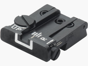 LPA TPU22RG18 mira micrométrica ajustable para pistola Ruger .22 MKII – Contorno Blanco