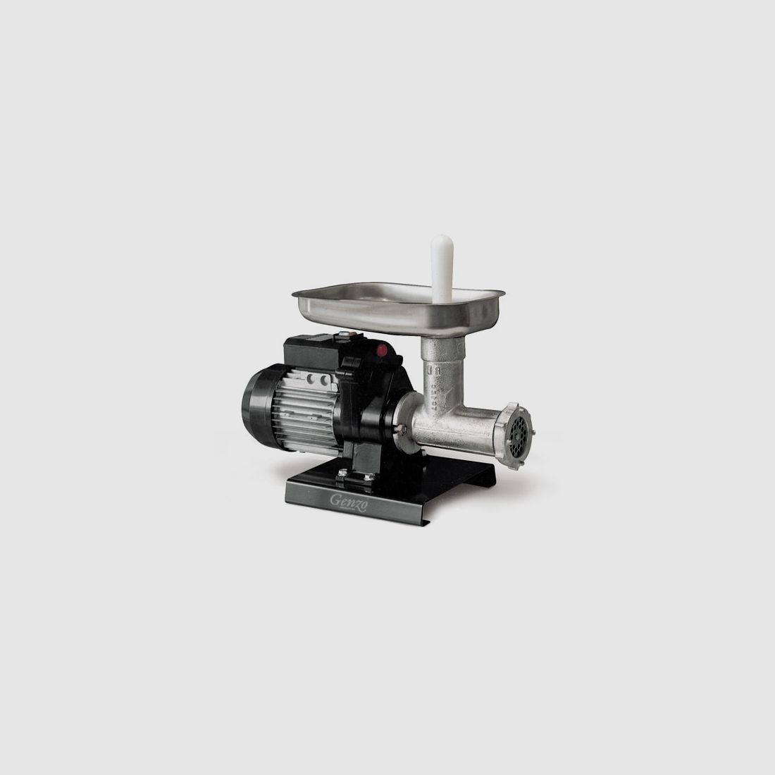 Genzo Macchina per Carne in Acciaio Inossidabile TC12 RV incl. Corni per Salsicce, 600W | 90-100 kg/h
