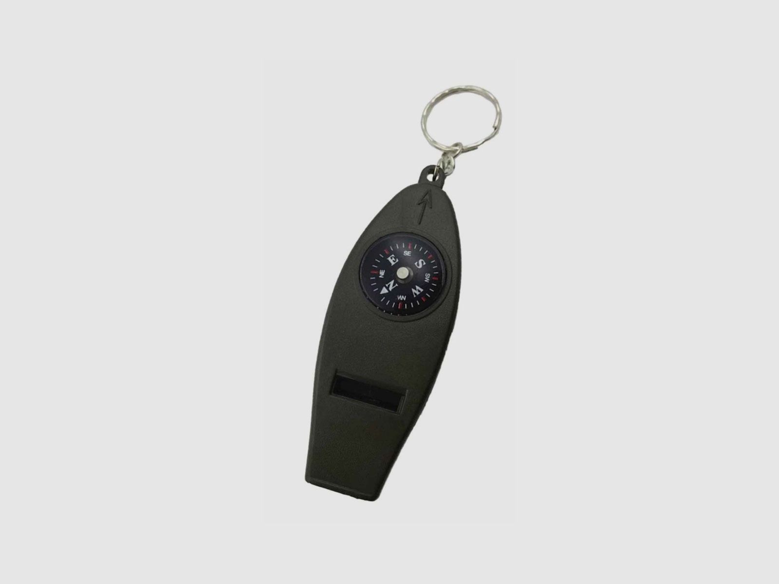 PFEIFE + KOMPASS + LINSE + THERMOMETER, Bild 1 von 2