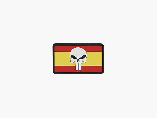 Patch PVC Flagge Spanien Totenkopf