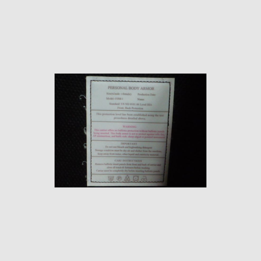 Chaleco protector Commando Industries como nuevo XL