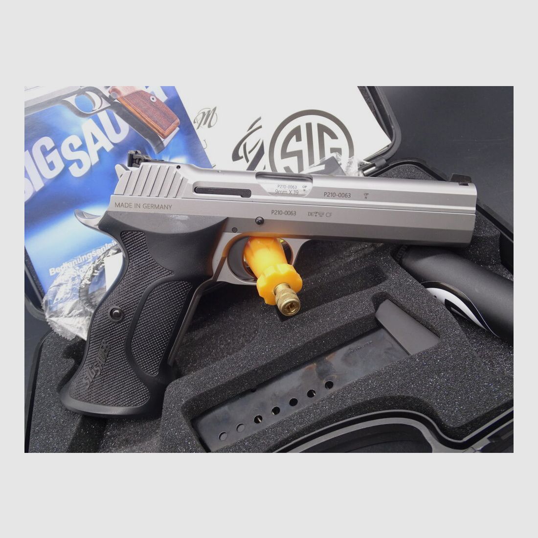 SIG Sauer P210 Super Target 5" Plata Hecho en Alemania P210 Super Target