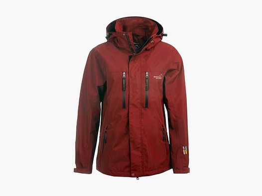 Arrak Outdoor Regenjacke Herren Dunkelrot - M