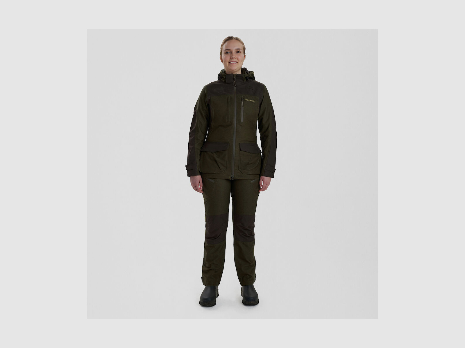 DEERHUNTER Lady Chasse Jacke Olive Night Melange