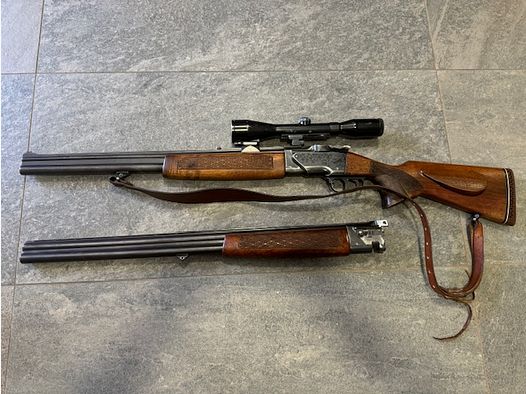 Bockbüchsflinte CZ ZH Kal. 12/70- 7x57R plus Wechsellauf in 12/70