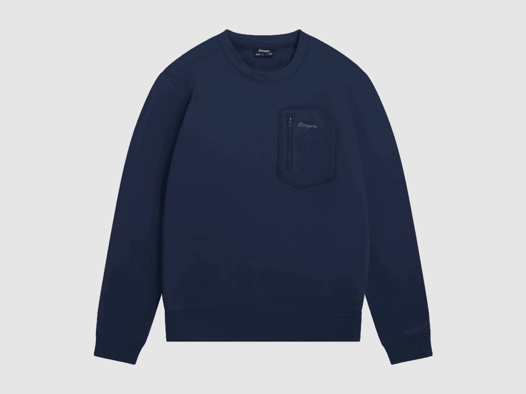 Bergans Midtli Midlayer Sweatshirt Men Navy Blue XXL