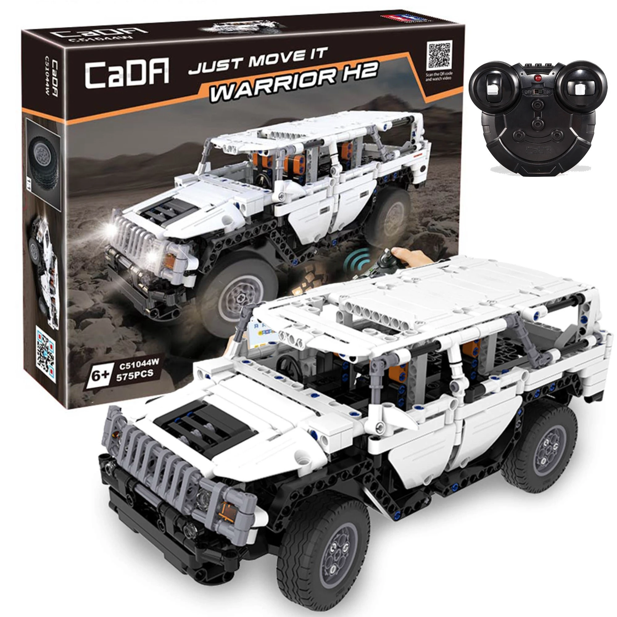 CaDA Warrior H2 voiture tout-terrain télécommandée, 575 pièces