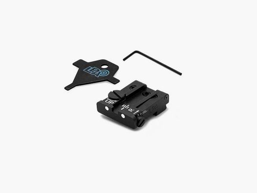 LPA TPU32GL30 Mira Trasera Ajustable para GLOCK con Puntos Blancos