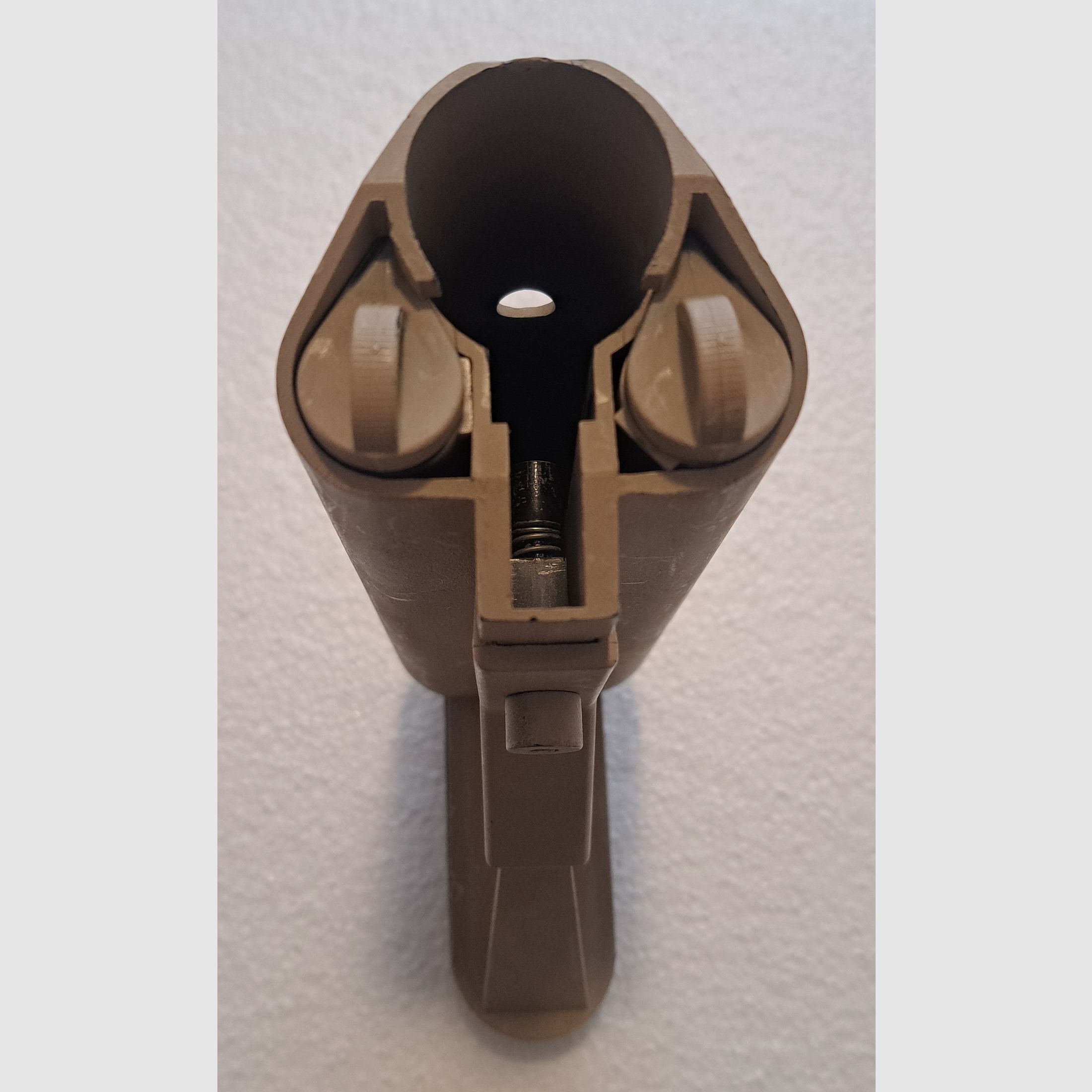 AR-15 / M4 Carbine folding stock with storage compartment sand