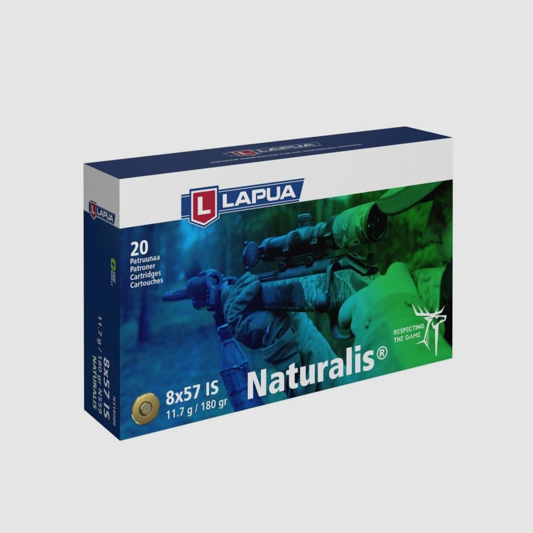 Lapua 8x57JS Naturalis 11,7g / 180gr.