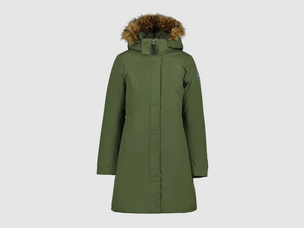 Icepeak Damen Mantel Alcoa Dunkeloliv