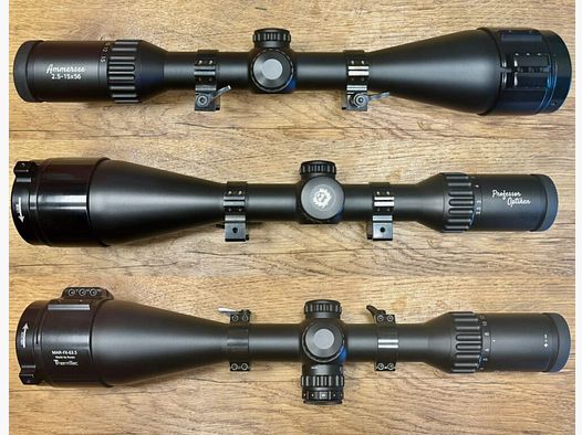 Professor Optieken Ammersee 2,5-15x56 HD met Rusan en Montage