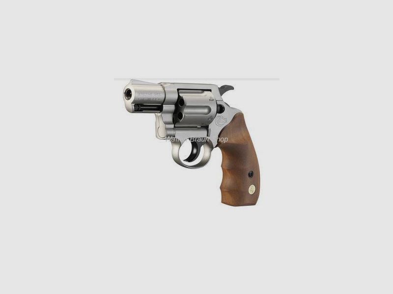 Colt Detective Special Nickel Holz 9 mm R.K.