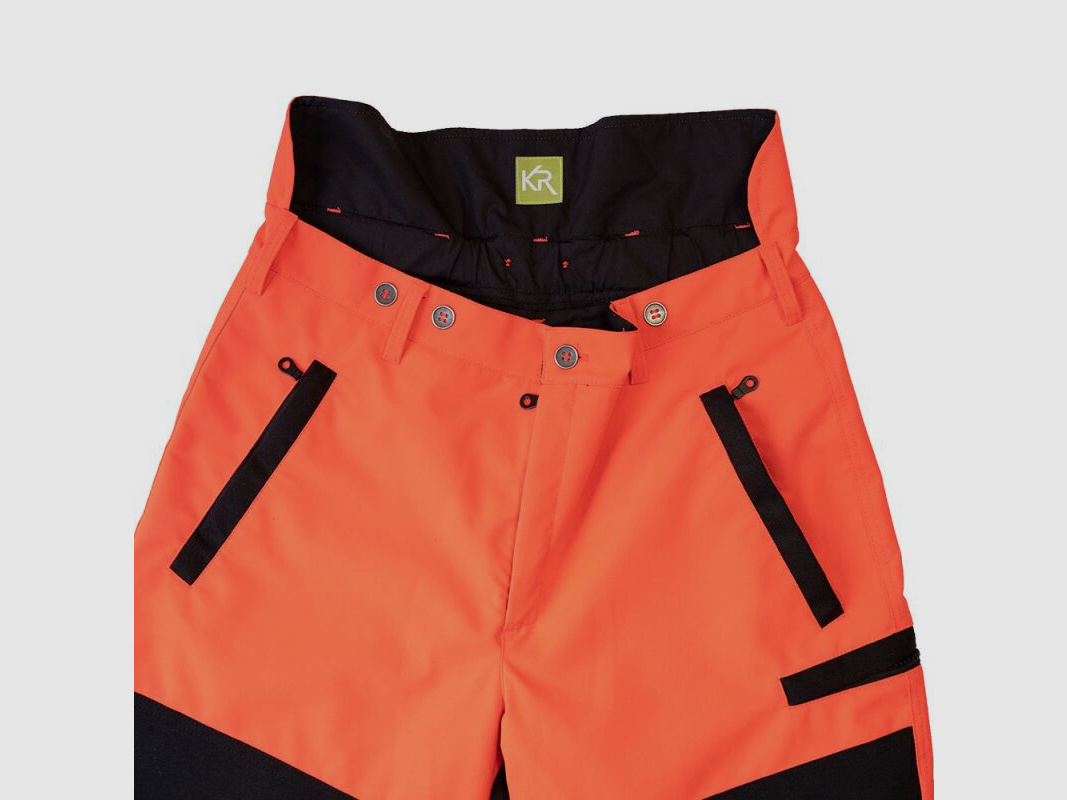 Kruedener Damen Keilerschutzhose Warnrot