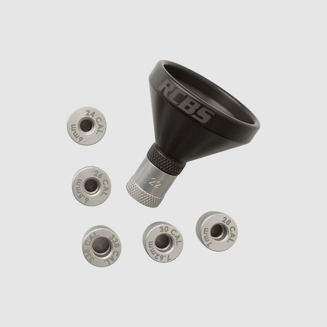RCBS MATCHMASTER ALUMINUM POWDER FUNNEL KIT, image 1 of 7