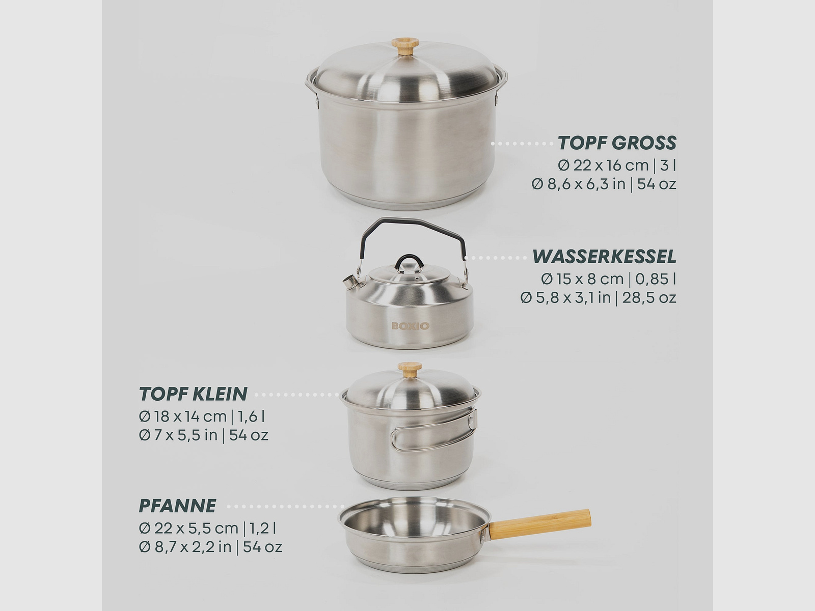 Ensemble de casseroles | BOXIO COOKWARE