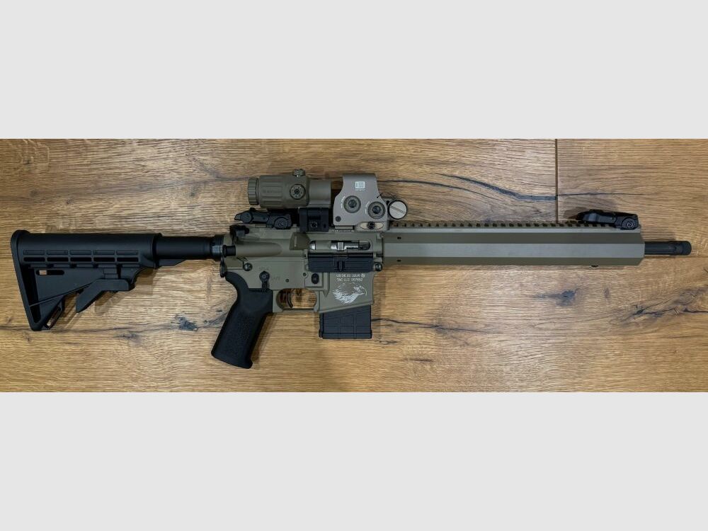 Tippmann M4-22 Elite GS Eagle FDE mit EOTECH EXPS3 -0 tan + G33 tan KSK-Spezial HHS VIII