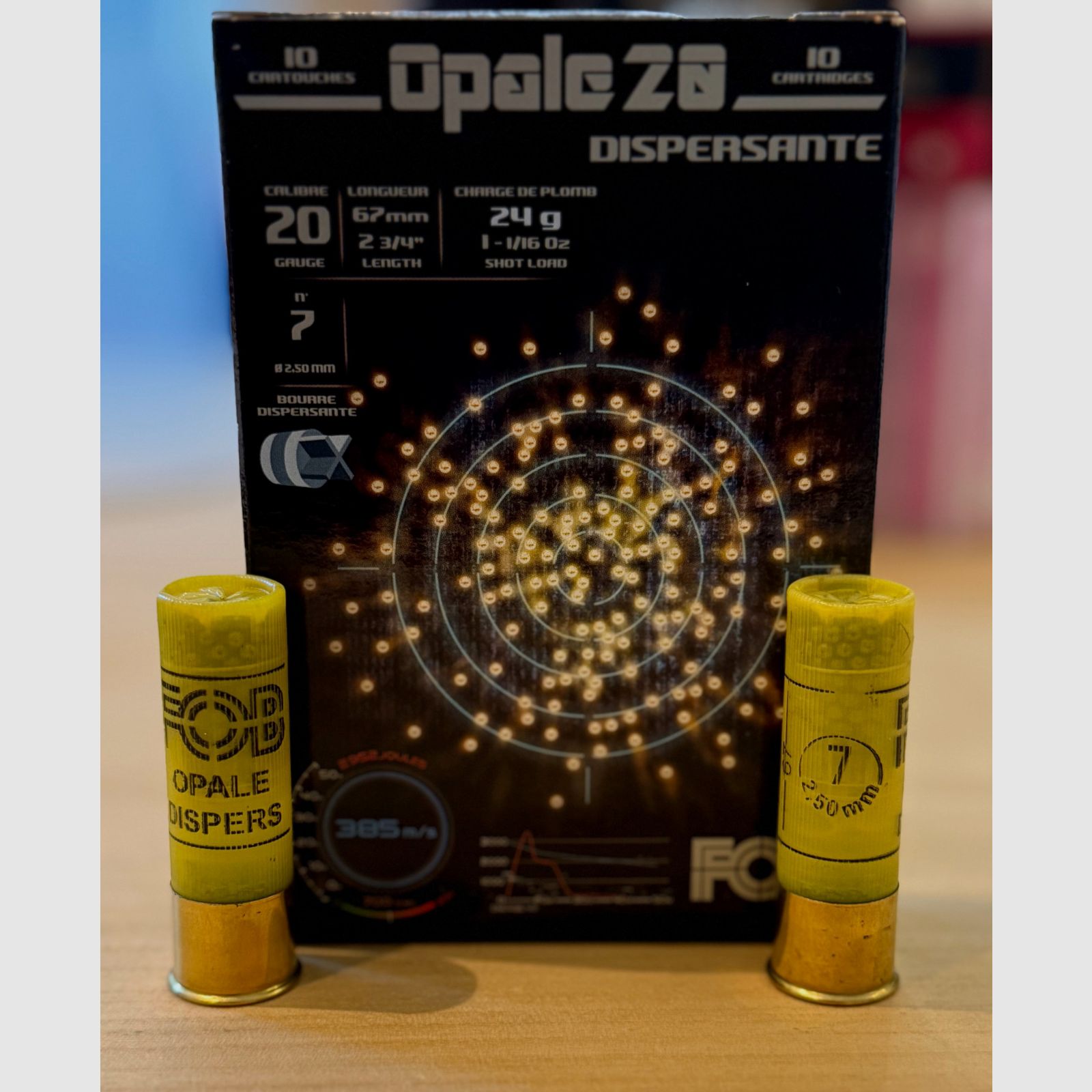 FOB OPALE DISPERSANT Éparpilleur - 20/67 - 24g - N° 7 (2,5mm) - Plomb
