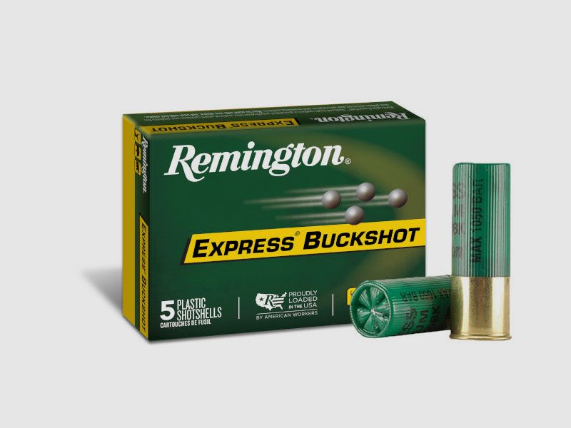 Remington Munizioni per Fucile a Pompa 12/70 Express Buckshot Loads, USA 00