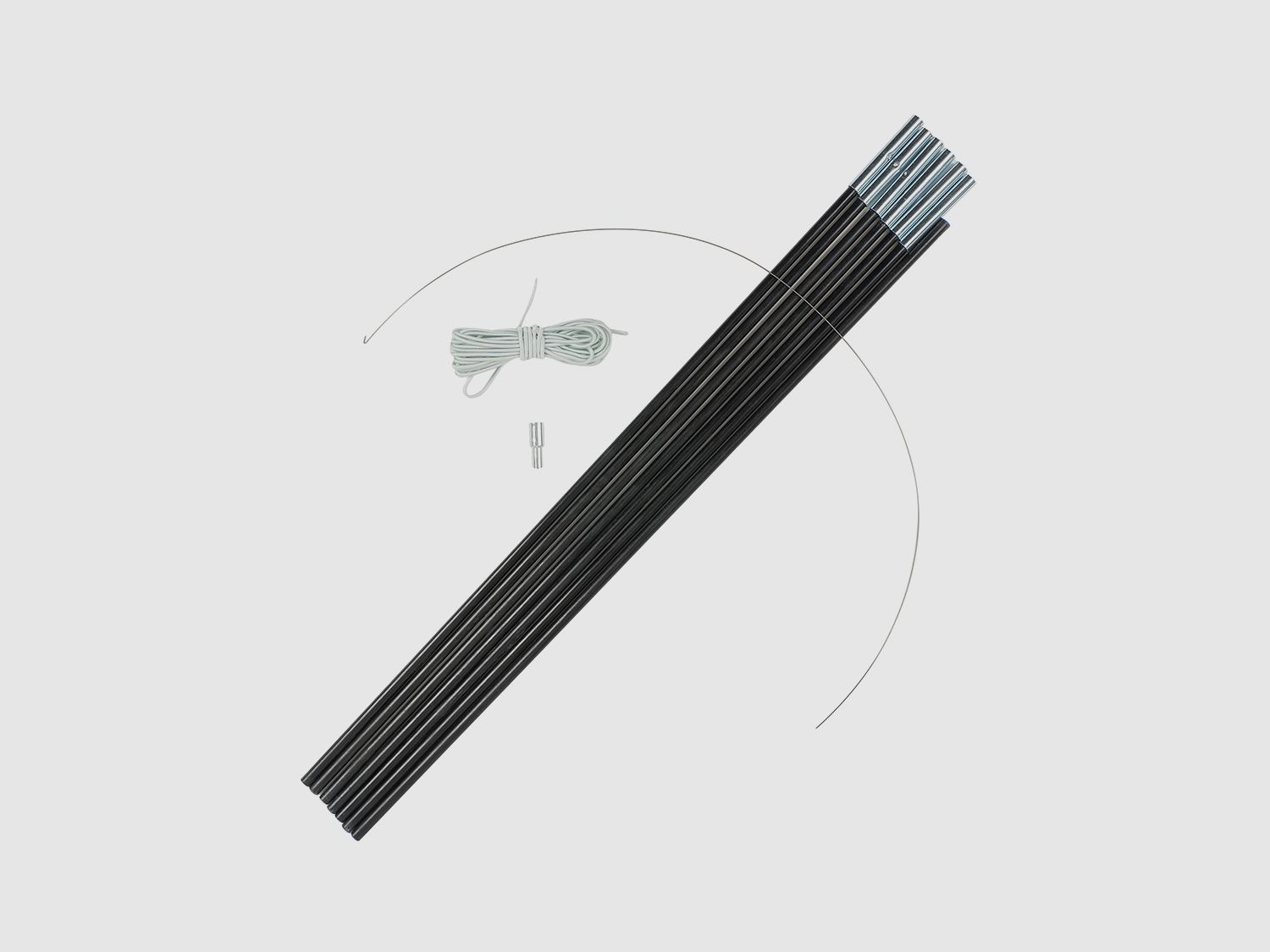 Highlander Forces Tentstangen 11 mm 9-delige Set Fiberglas